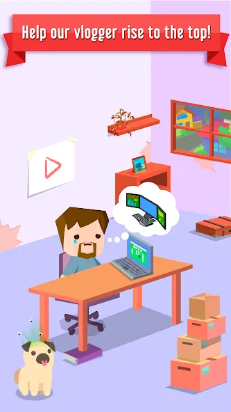 Vlogger Go Viral: Tuber Life [MOD: безлимитные деньги и подписчики] Screenshot 1