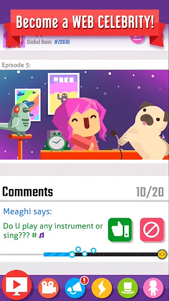 Vlogger Go Viral: Tuber Life [MOD: безлимитные деньги и подписчики] Screenshot 5