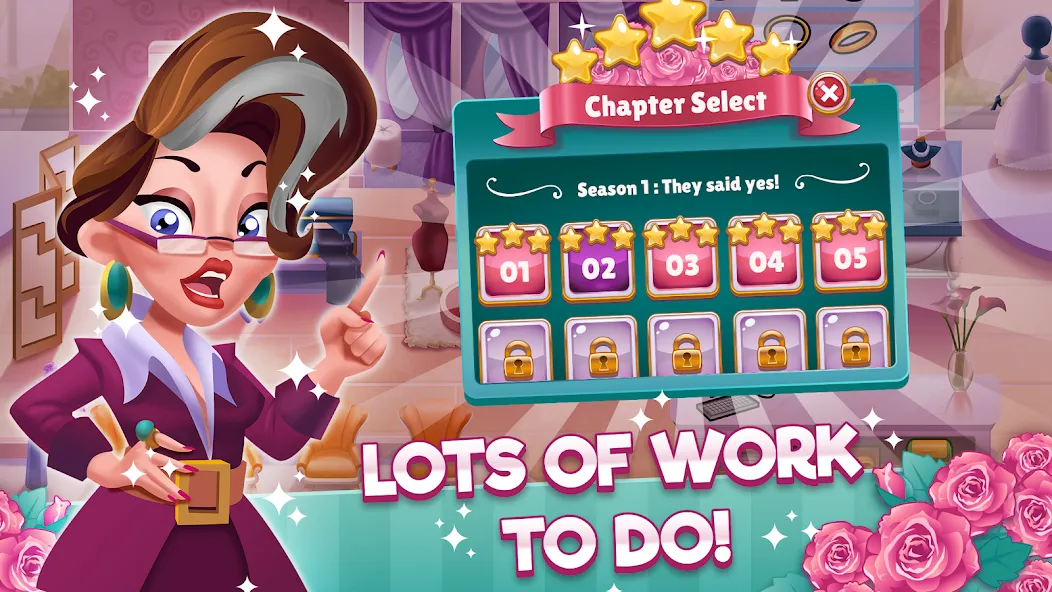 Wedding Salon Dash Bridal Shop [MOD: безлимитные деньги и все наряды] Screenshot 4