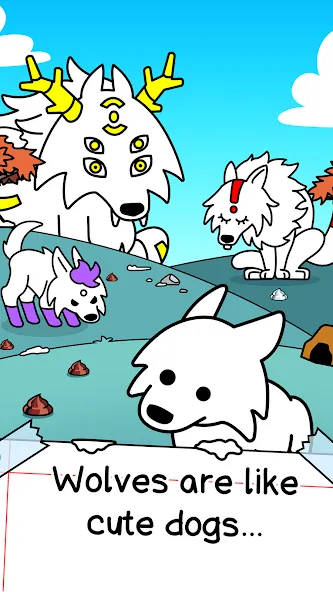 Wolf Evolution: Merge Wild Dog [MOD: безлимитные монеты и ускоренное слияние] Screenshot 1