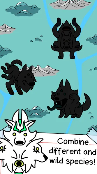 Wolf Evolution: Merge Wild Dog [MOD: безлимитные монеты и ускоренное слияние] Screenshot 3