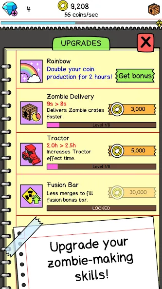 Zombie Evolution: Idle Game [MOD: безлимитные монеты и ускоренная эволюция] Screenshot 4