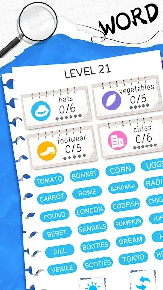 Word Sort: Association Connect [MOD: без рекламы и все уровни открыты] Screenshot 1