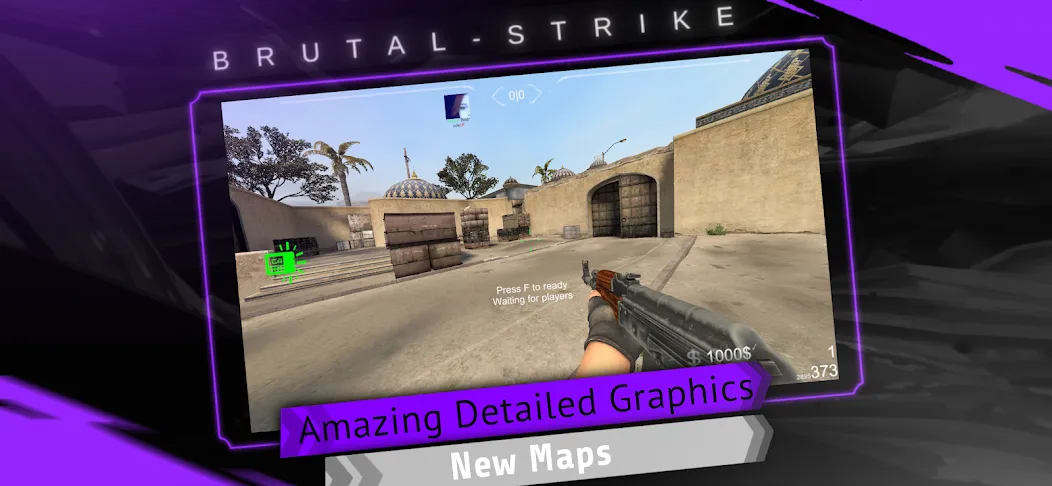 Brutal Strike [MOD: много денег и все оружие] Screenshot 1