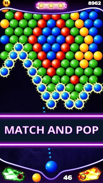 Bubble Shooter Classic [MOD: без рекламы и бесконечные жизни] Screenshot 4