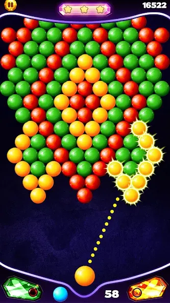 Bubble Shooter Classic [MOD: без рекламы и бесконечные жизни] Screenshot 5