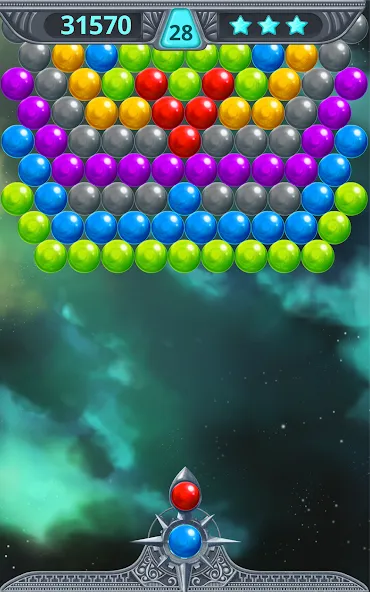 Bubble Shooter Space [MOD: безлимитные жизни и усилители] Screenshot 5