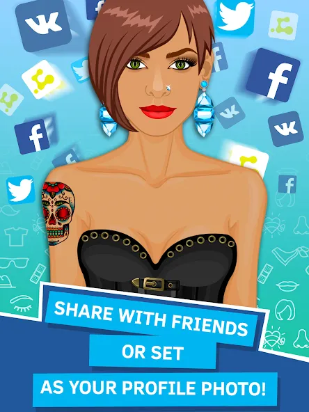Avatar Creator App [MOD: разблокированы все аксессуары] Screenshot 5