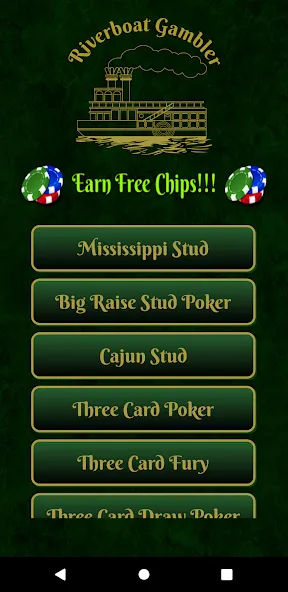 Riverboat Gambler [MOD: безлимитные монеты и открыты столы] Screenshot 1