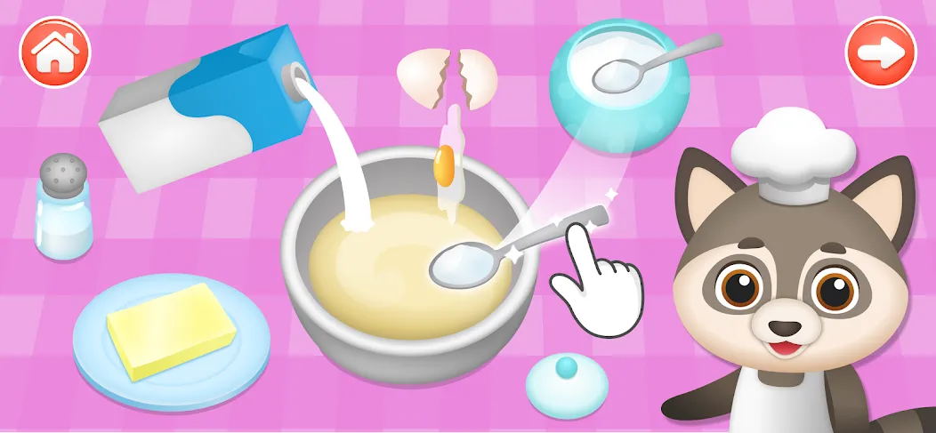 Kids Cooking Games 2+ Year Old [MOD: все рецепты разблокированы] Screenshot 4