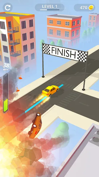 Line Race: Police Pursuit [MOD: безлимитные деньги и все машины открыты] Screenshot 4