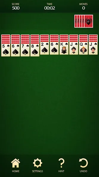 Spider Solitaire: Card Game [MOD: без рекламы и безлимитные подсказки] Screenshot 1