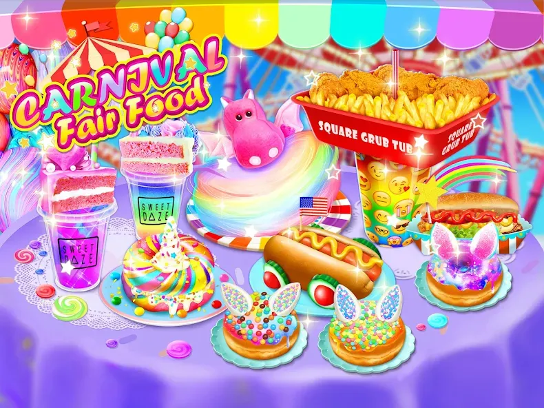 Unicorn Chef Games for Teens [MOD: безлимитные монеты и все рецепты] Screenshot 1