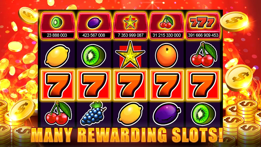 Slots 777 - Slot Machine Games [MOD: безлимитные монеты и джекпоты] Screenshot 4