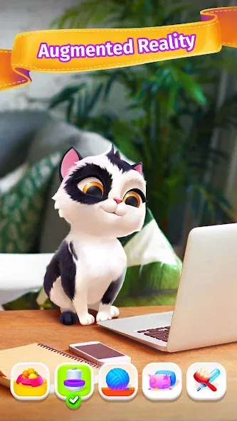 My Cat - Virtual pet simulator [MOD: безлимитные монеты и алмазы] Screenshot 1