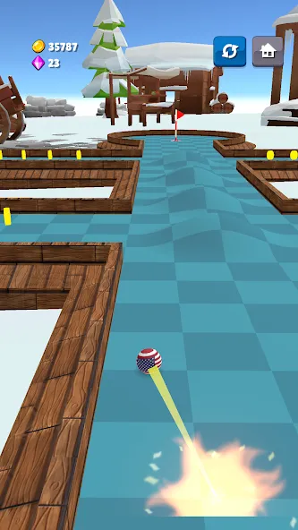 Mini Golf Game - Putt Putt 3D [MOD: безлимитные монеты и открыты все уровни] Screenshot 3