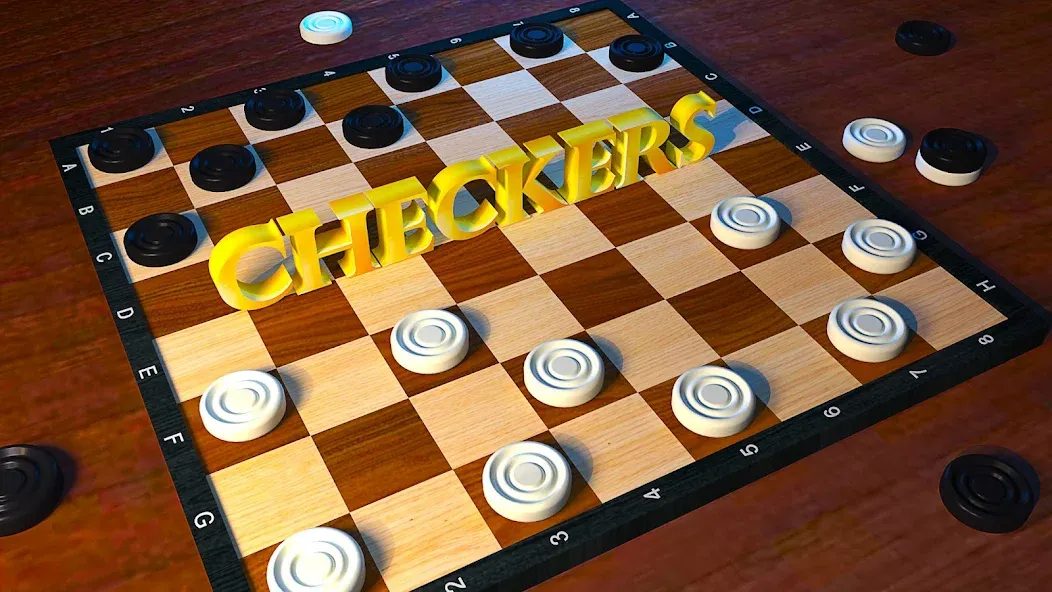 Checkers: Checkers Online- Dam [MOD: без рекламы и всё открыто] Screenshot 1