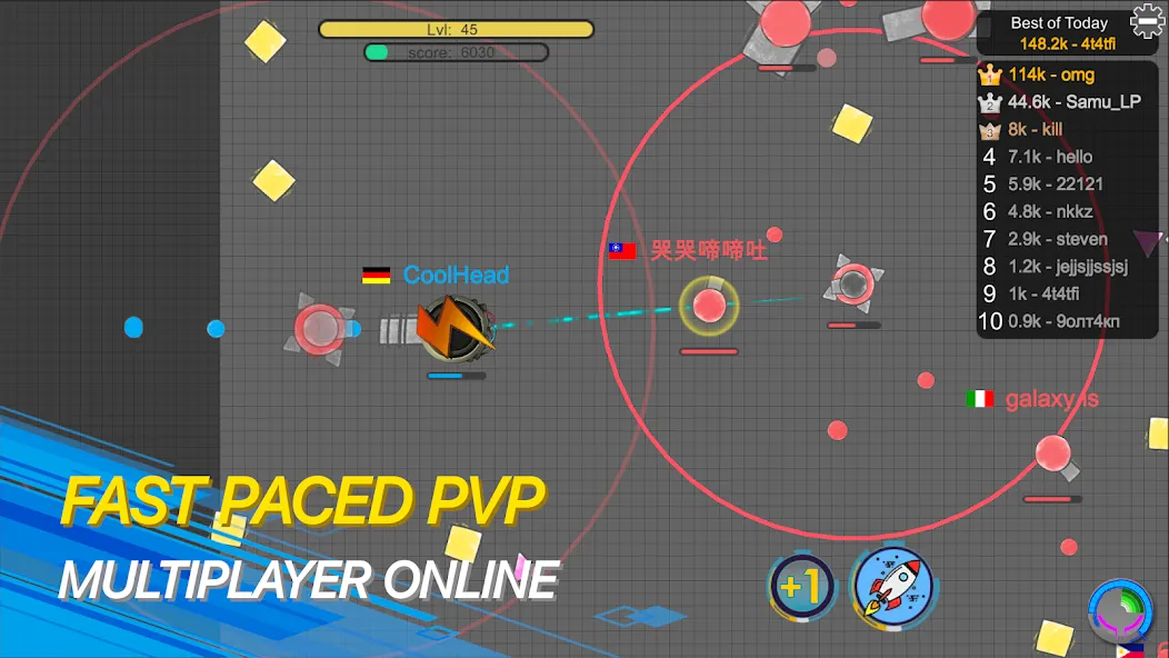 tank io games - piupiu.io [MOD: много денег и усиленный танк] Screenshot 1
