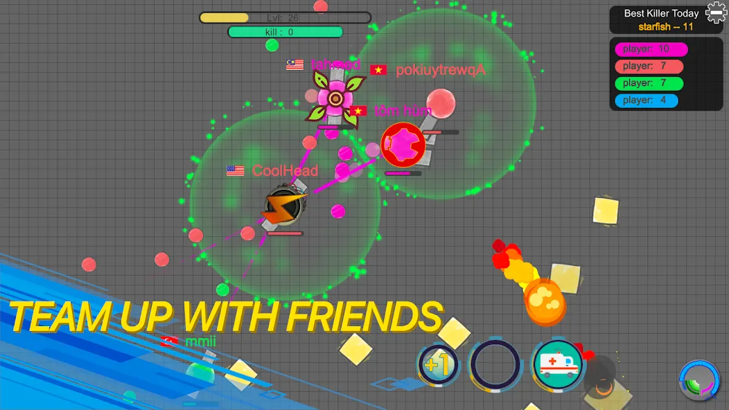 tank io games - piupiu.io [MOD: много денег и усиленный танк] Screenshot 2