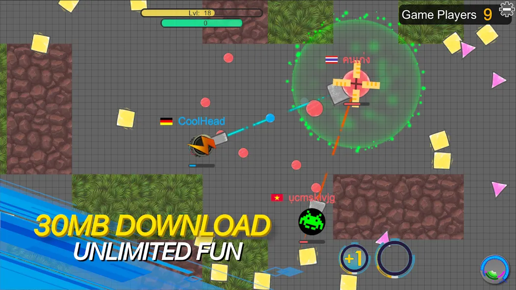 tank io games - piupiu.io [MOD: много денег и усиленный танк] Screenshot 4