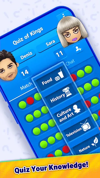 Quiz Of Kings: Trivia Games [MOD: безлимитные подсказки и монеты] Screenshot 2