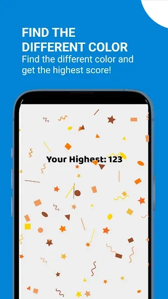 Color Blind Test Game [MOD: улучшенная проверка цветов без ограничений] Screenshot 2