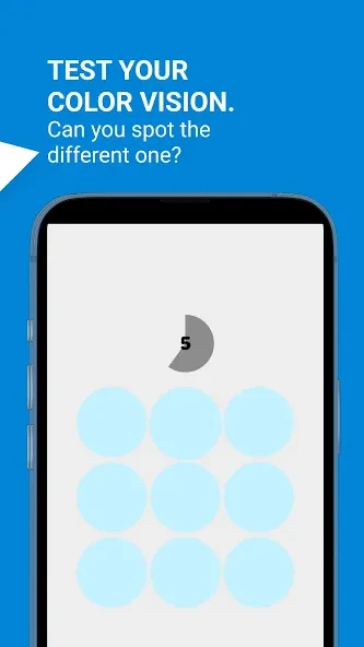 Color Blind Test Game [MOD: улучшенная проверка цветов без ограничений] Screenshot 3