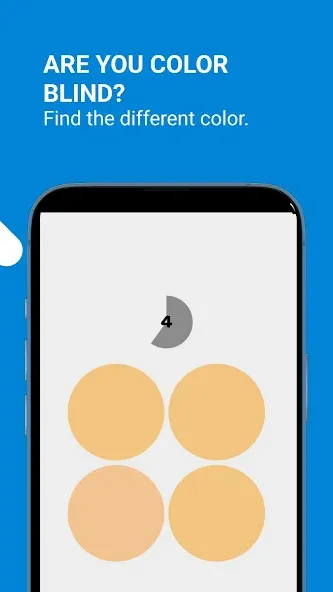 Color Blind Test Game [MOD: улучшенная проверка цветов без ограничений] Screenshot 5