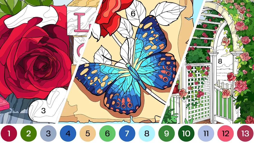 Tap Color Pro: Color By Number [MOD: без рекламы и все раскраски открыты] Screenshot 2