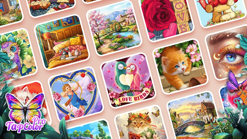 Tap Color Pro: Color By Number [MOD: без рекламы и все раскраски открыты] Screenshot 3