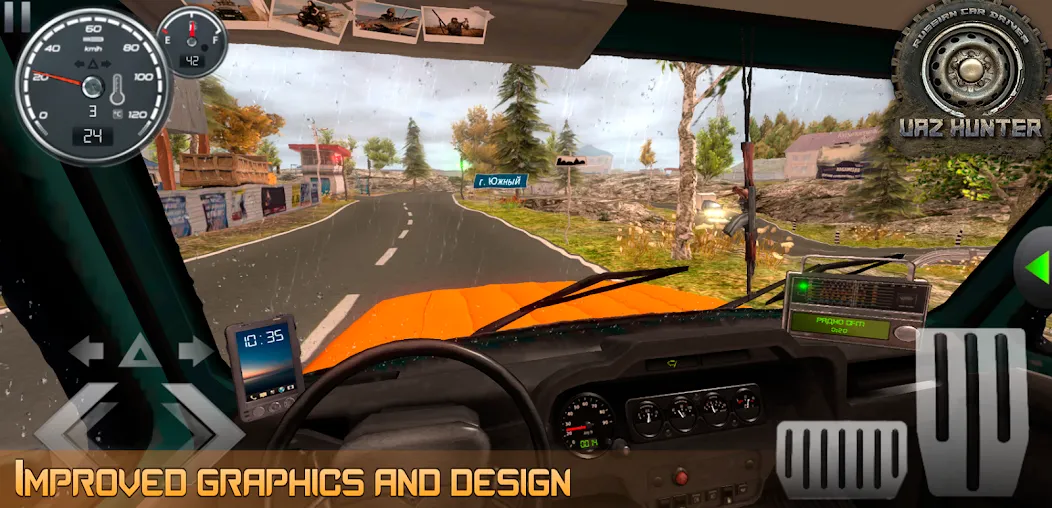 Russian Car Driver Uaz Hunter [MOD: безлимитные деньги и топливо] Screenshot 5