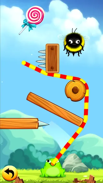 Frog Thife: Candy Thief Puzzle [MOD: безлимитные деньги и все уровни открыты] Screenshot 3