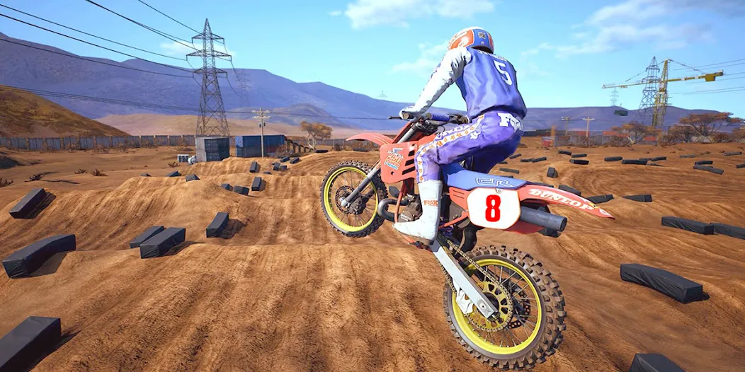 Dirt MX Bikes KTM Motocross 3D [MOD: безлимитные деньги и открыты все уровни] Screenshot 3