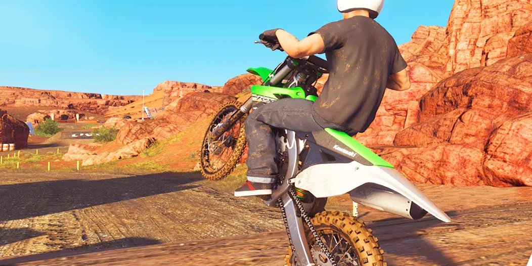 Dirt MX Bikes KTM Motocross 3D [MOD: безлимитные деньги и открыты все уровни] Screenshot 5