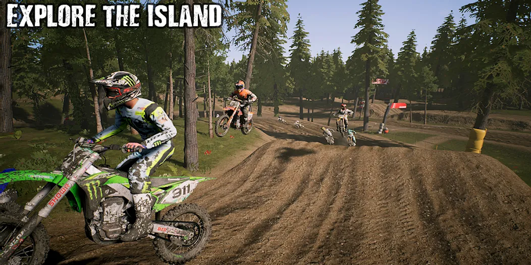 KTM MX Dirt Bikes Unleashed 3D [MOD: безлимитные деньги и все мотоциклы] Screenshot 1