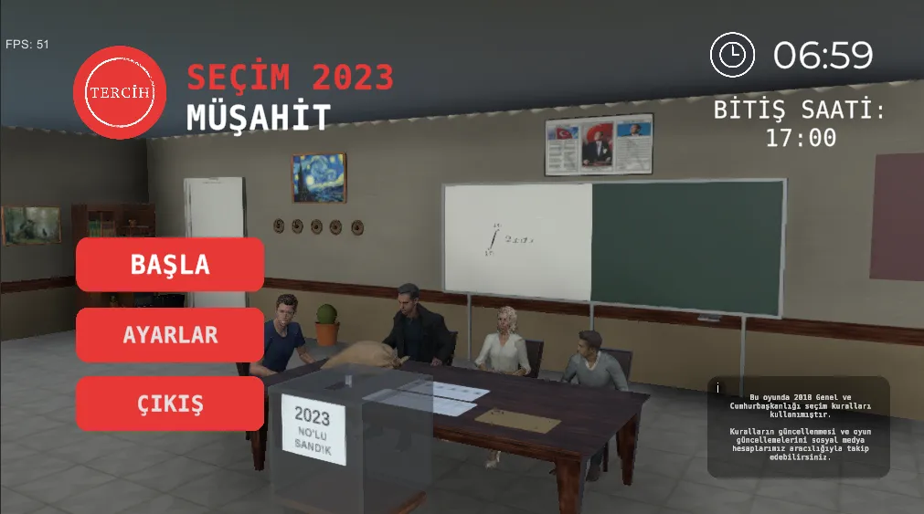 Seçim 2023 Müşahit oyunu [MOD: неограниченные голоса и все уровни] Screenshot 1
