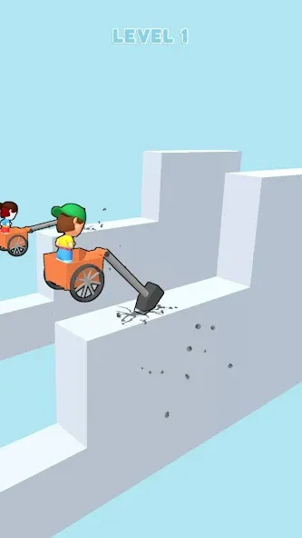 Hammer Race 3D [MOD: безлимитные деньги и улучшения] Screenshot 3
