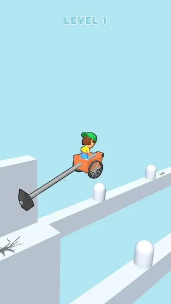 Hammer Race 3D [MOD: безлимитные деньги и улучшения] Screenshot 4