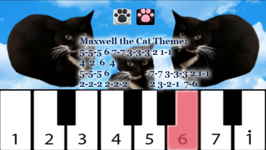 Maxwell the Cat piano [MOD: все песни разблокированы и без рекламы] Screenshot 3