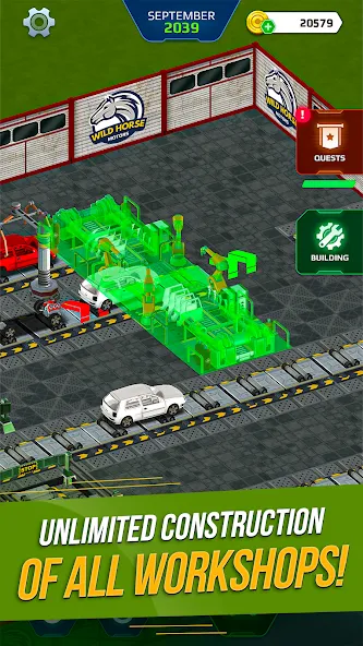 Car Factory Simulator [MOD: безлимитные деньги и ресурсы] Screenshot 4