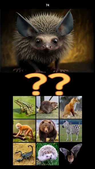 Hybrid Animals Crazy Lab Quiz [MOD: открыты все гибриды и подсказки] Screenshot 2