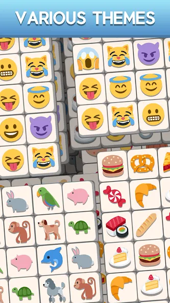 Tile Match Emoji -Triple Tile [MOD: безлимитные подсказки и жизни] Screenshot 4