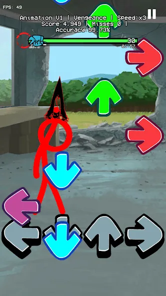 Beat Fight Stickman Full Week [MOD: безлимитные деньги и все персонажи] Screenshot 2