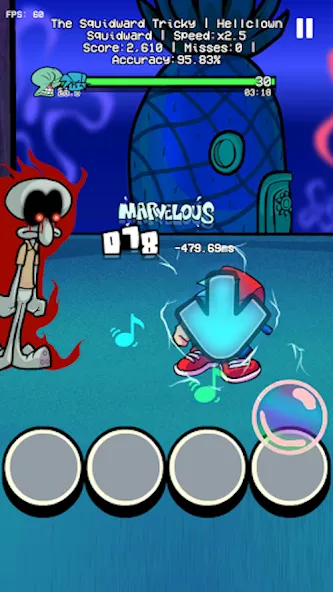 Trickward Undersea Beat Battle [MOD: новые ритмичные подводные битвы] Screenshot 1