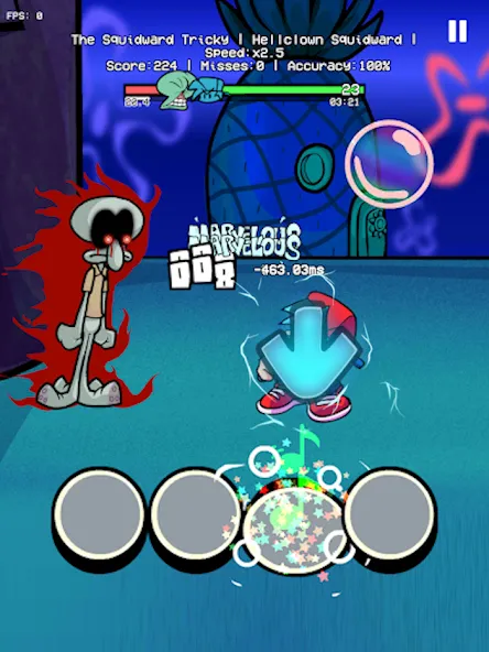 Trickward Undersea Beat Battle [MOD: новые ритмичные подводные битвы] Screenshot 4