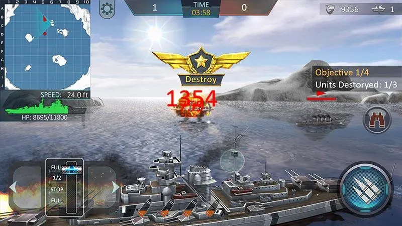 Warship Attack 3D [MOD: безлимитные деньги и патроны] Screenshot 4