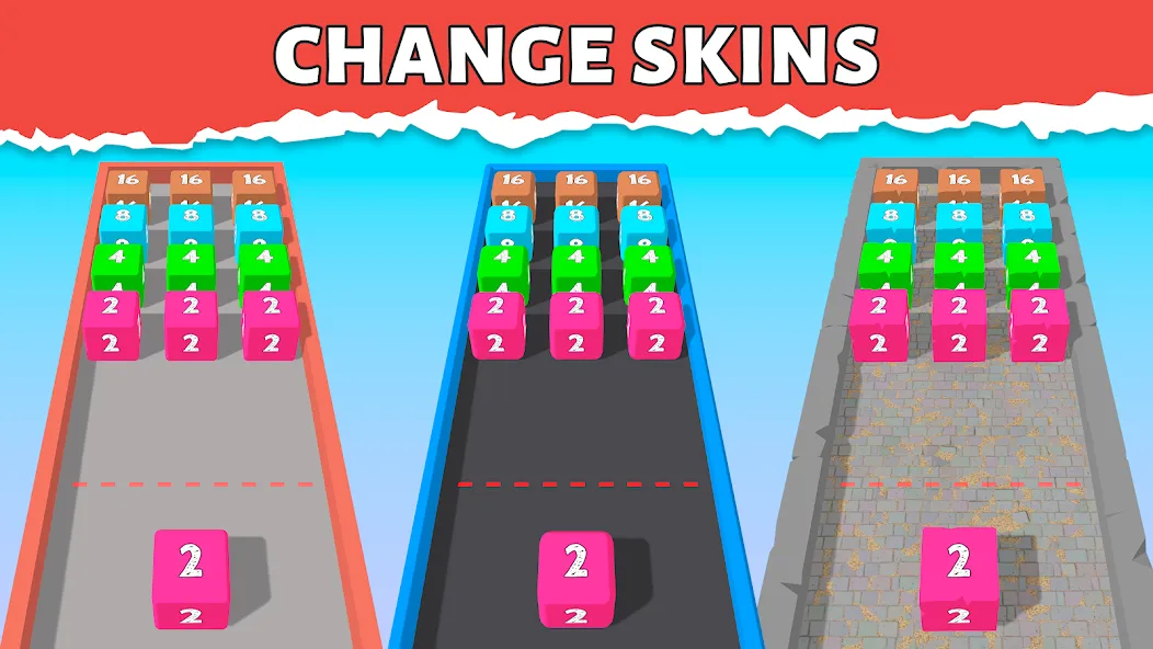 Bounce Merge 2048 Join Numbers [MOD: безлимитные монеты и подсказки] Screenshot 1