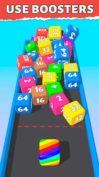 Bounce Merge 2048 Join Numbers [MOD: безлимитные монеты и подсказки] Screenshot 4
