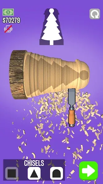 Woodturning [MOD: безлимитные деньги и все инструменты] Screenshot 1