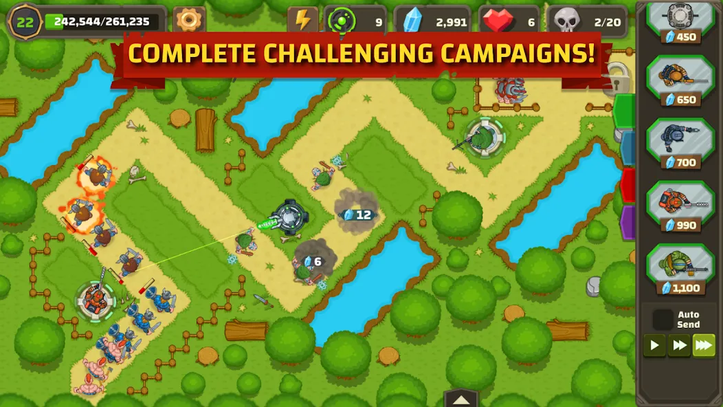 Ancient Allies Tower Defense [MOD: безлимитные ресурсы и все башни] Screenshot 2